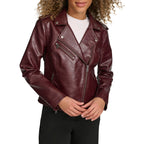 Levi's Women's The Classic Faux Leather Moto Jacket (Regular & Plus Size), Fig Gloss Pu, XX-Large