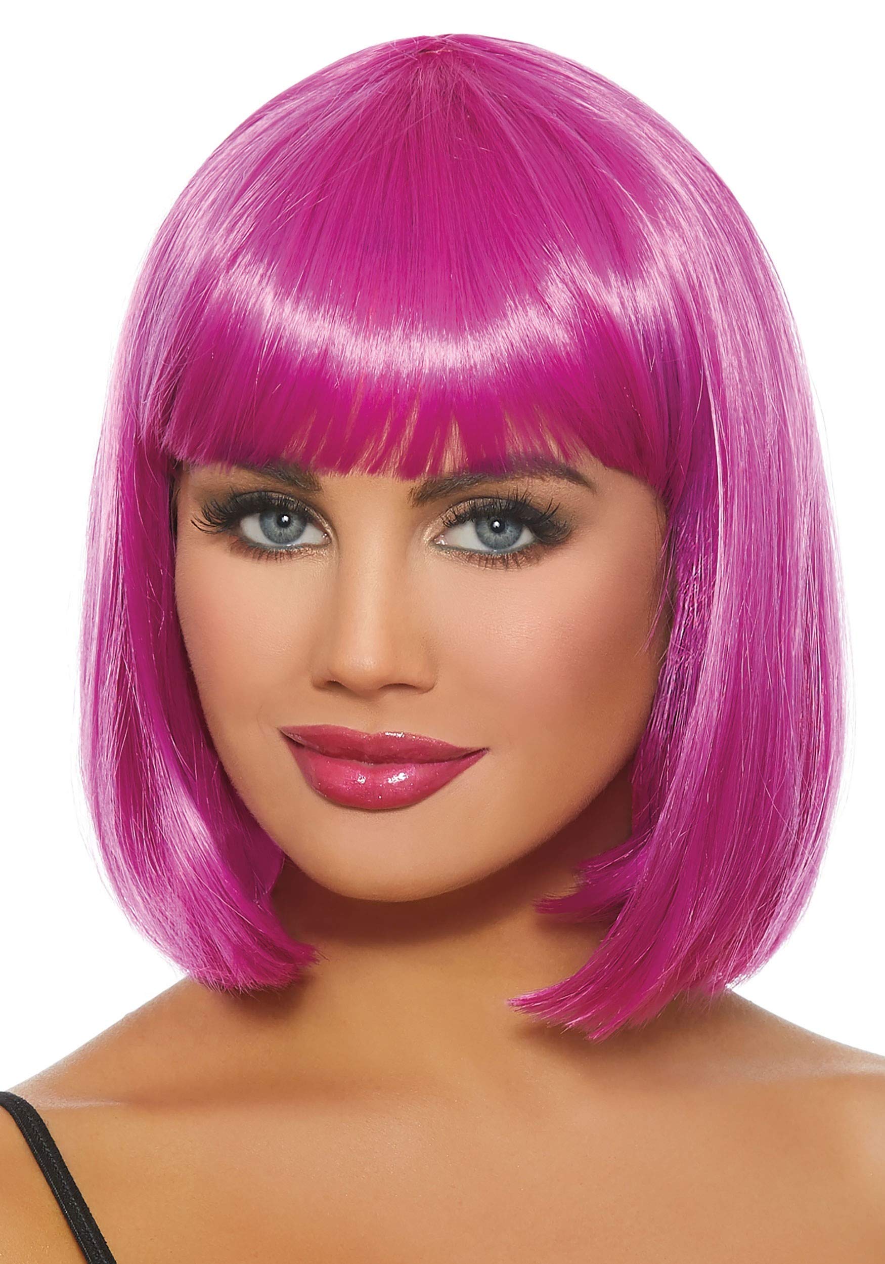 Dreamgirl Women's Mid-Length Magenta Bob Wig, One Size
