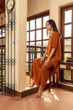 Gosriki Women'S Rayon Viscose Solid A-Line Kurta With Palazzo