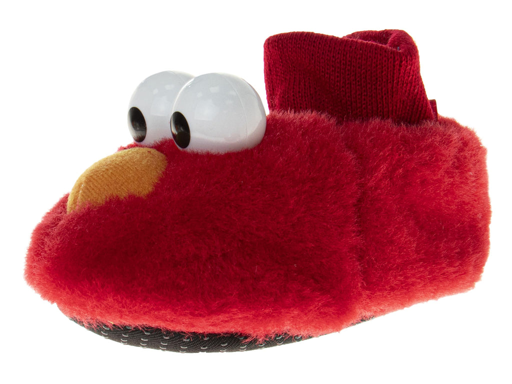Sesame Street Baby Girls Cookie Monster Puppet Slipper, Red, 9-10 Infant
