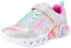 Skechers Girls Infinite Heart Lights Color Sneakers