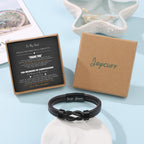 JoycuFF Gifts for Dad Ideas from Daughter, To My Dad Unique Gifts for Birthday Present for Him Knot Bracelet for Men Father's Da