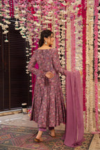 Anni Designer Women'S Cotton Blend Anarkali Kurti Plazzo Dupatta Set | Kurta Sets For Women | Ethnic Suit Set | Anarkali Kurta Set With Dupatta Dress | Cotton Kurti For Women