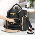 LUXJA Travel Makeup Bag with 2 Removable Cases, Cosmetic Bag with Multiple Storage Sections (Patent Pending)