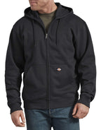 Dickies mens Full Zip Hoodie Fleece Jacket, Dark Heather, X-Large US