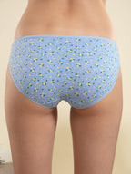 NYKD (NYP030 Assorted (Pack of 3) Low Rise Bikini Panty Underwear for Women | Super Soft, Breathable Cotton with Anti Microbial