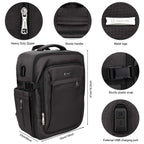Relavel Professional Makeup Case Makeup Backpack and Makeup Brush Case for Makeup Artists, Durable Water-resistant Material, wit