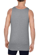 Fruit of the Loom Men's Tag-Free Cotton Undershirts, Regular-Tank-4 Pack Black/Grey, Small