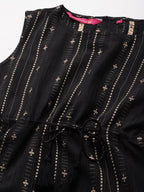 Anubhutee Women'S Cotton Blend Ethnic Motifs Printed Beige Straight Kurta Suit Set With Trousers