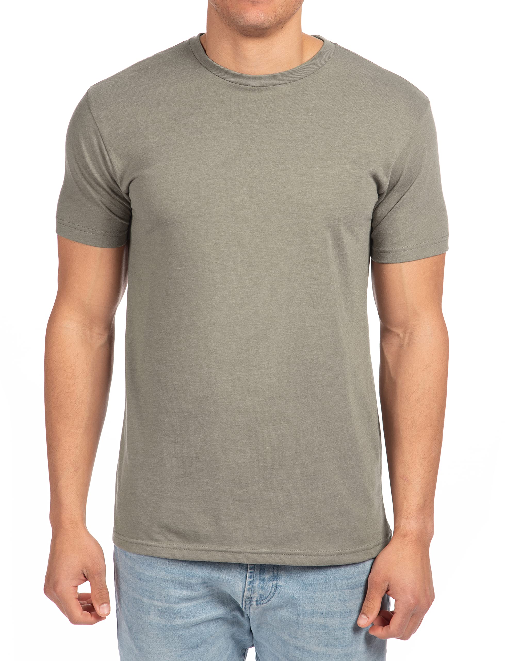 Next Level Mens Premium Fitted CVC Crew Tee (N6210) Warm Gray m