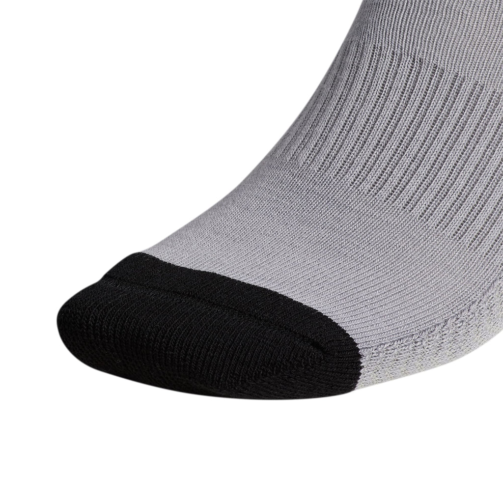 adidas Originals Men's Originals Roller 3-Pack Crew, Light Onix Grey/Black/White, Large