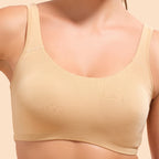 Enamor SB06 Low Impact Bra - Non-Padded, Wirefree & High Coverage Skin