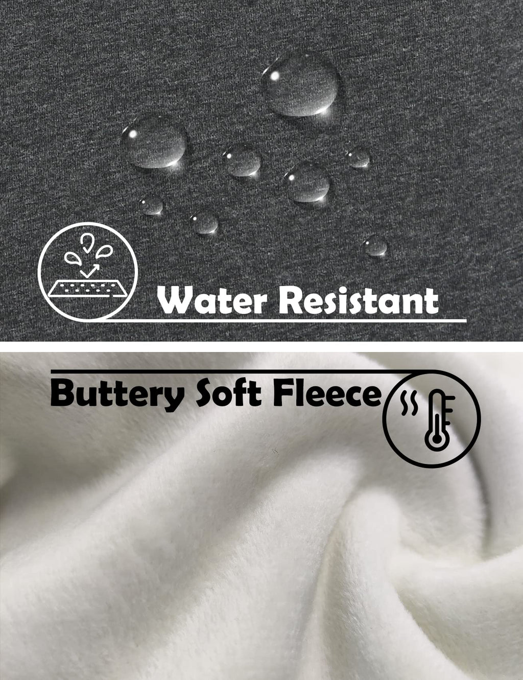 Inno Women's Buttery Soft Fleece Lined Straight Pants Warm Sweatpants Thermal Athletic Lounge, Dark Grey, L, Regular-31 Inseam