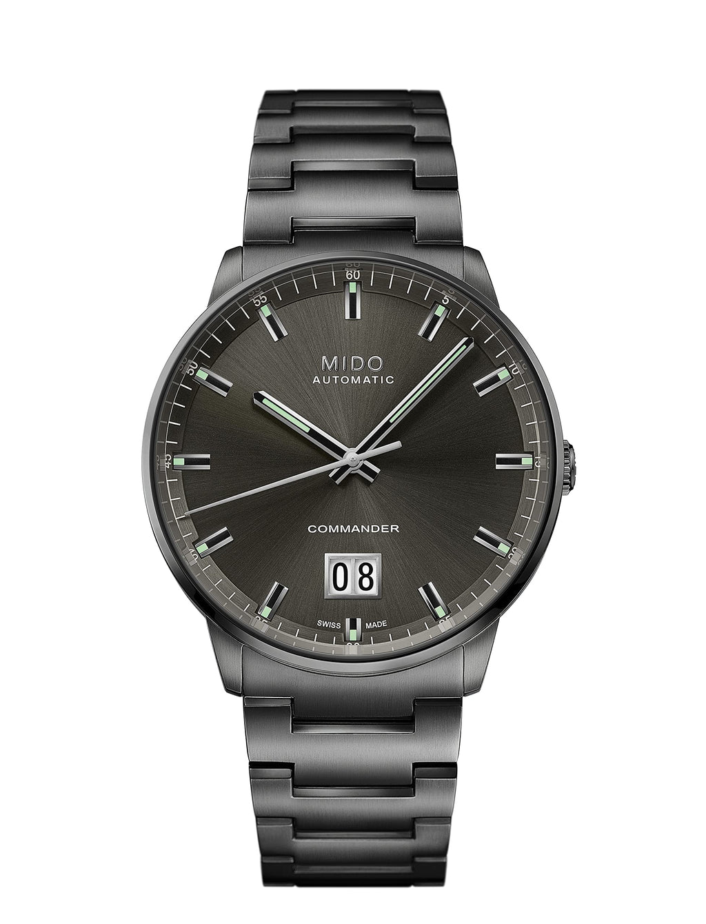 Mido Commander Big Date Stainless Steel Anthracite Dial Automatic M021.626.33.061.00 Mens Watch