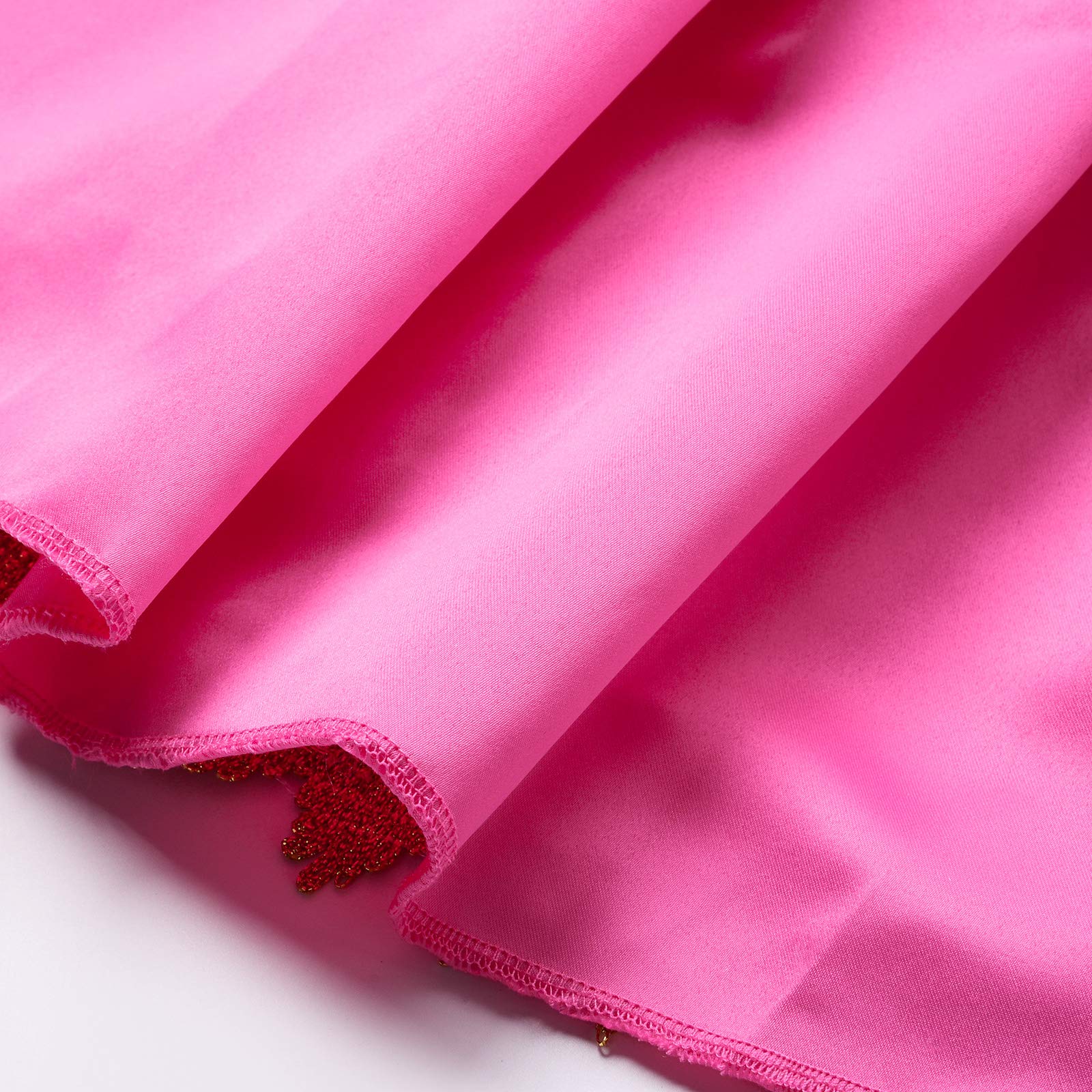 JerrisApparel Girls Pink Princess Costume Halloween Cosplay Party Dress up (Pink with Accessories)