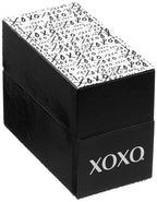 XOXO Women's XO8089 Gold-Tone Stainless Steel Watch with Mint Green Silicone Band