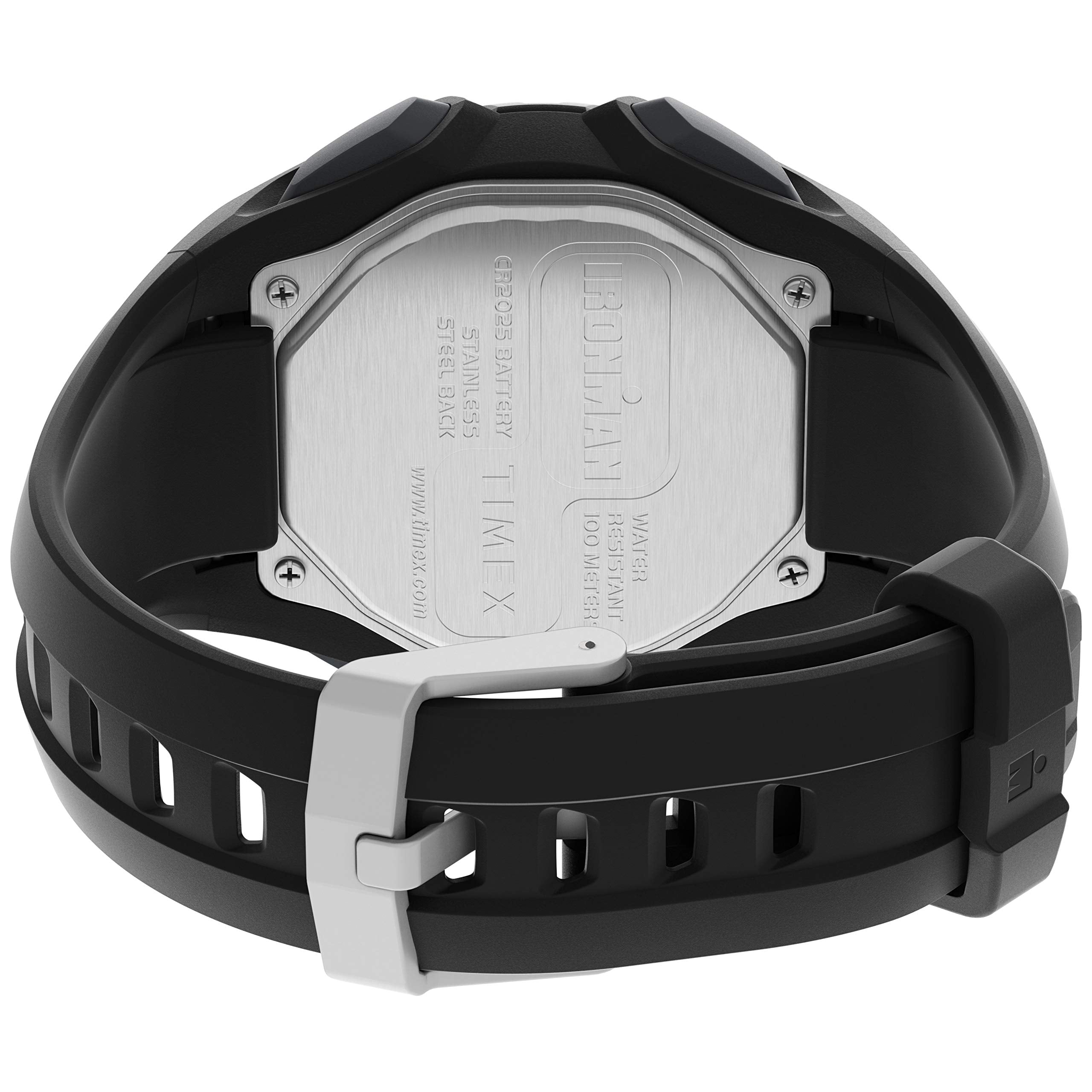 Timex Men's IRONMAN Classic 30 Oversized 43mm Resin Strap Watch - Black Case & Top Ring with Black Resin Strap