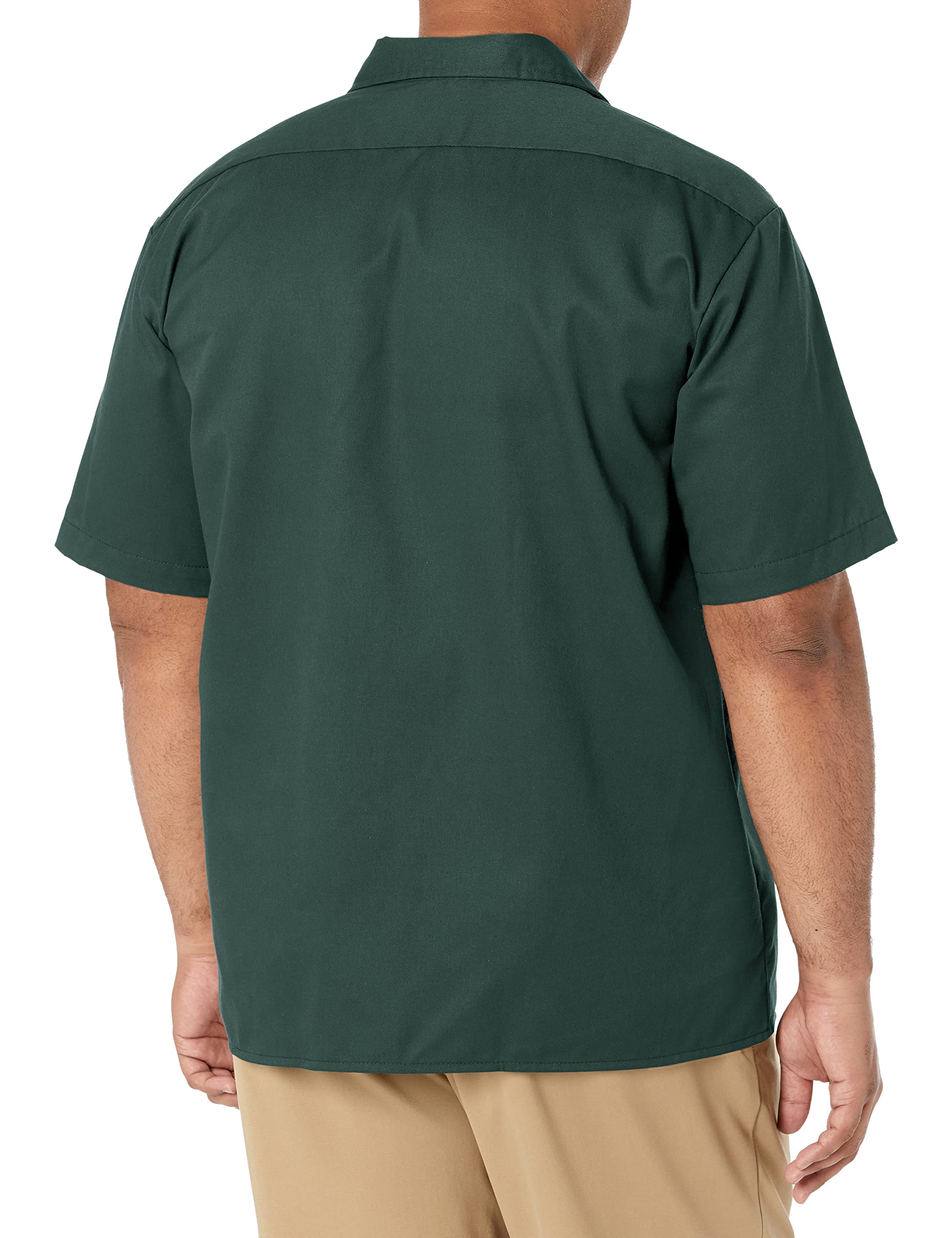 Dickies mens Short-sleeve Work Shirt, Hunter Green, X-Large