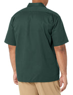 Dickies mens Short-sleeve Work Shirt, Hunter Green, Small