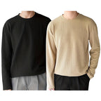 I ENTERPRISE Mens Cotton Bland T Shirt | Round Neck | Full Sleeve | Plain | Combo Pack of 2 - Regular Fit*T2_SR93-SR94*M