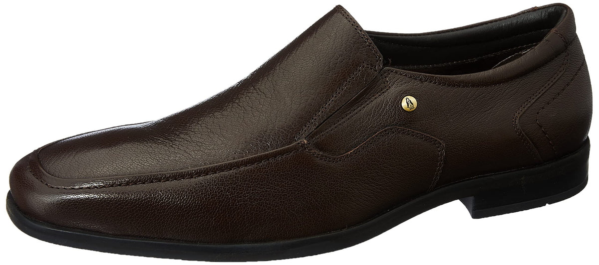 Hush Puppies Mens Brick Slipon E Brown Formal Shoes  9 UK (8544350) 9