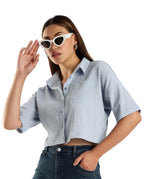 Fyltr WomenS Solid Regular Fit Blouse (Fylss25Wb-1326_Mist Blue