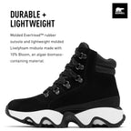 Sorel Women's Kinetic Impact Conquest Waterproof Shoes - Black, Sea Salt - Size 8