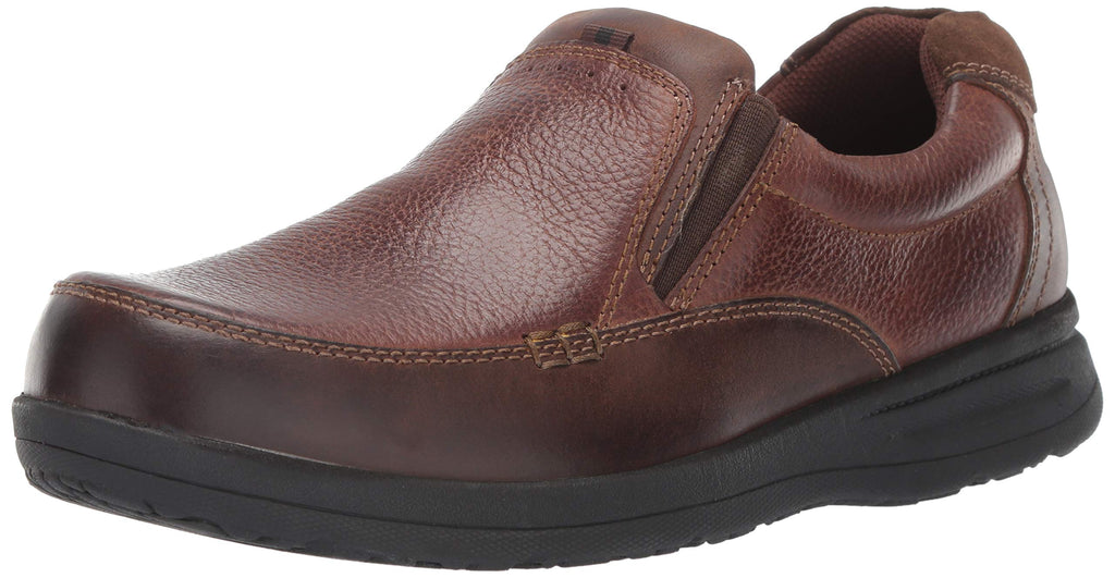 Nunn Bush Men's Cam Slip-on Lightweight Comfortable Casual Loafer, Brown Crazy Horse, 10.5 X-Wide