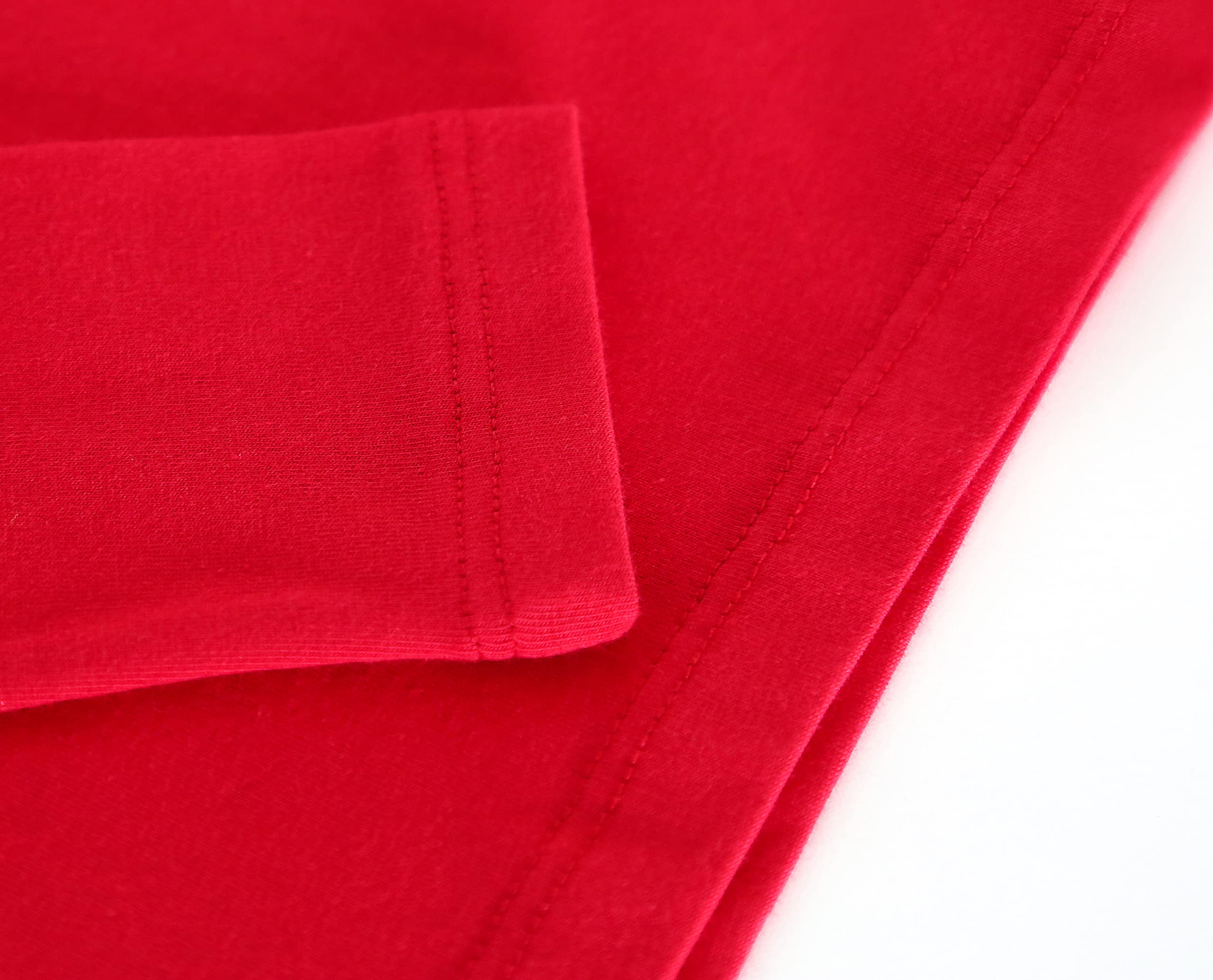 Lilax Girls' Basic Long Sleeve Round Neck Cotton T-Shirt 12 Red