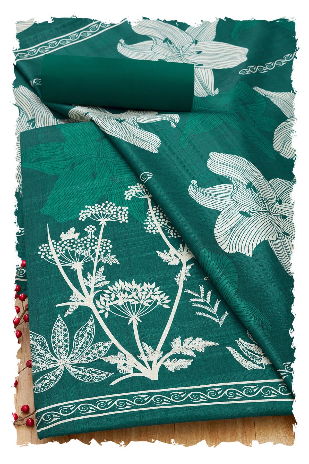 Soch Women Tussar Floral Print Unstitch Dress Material