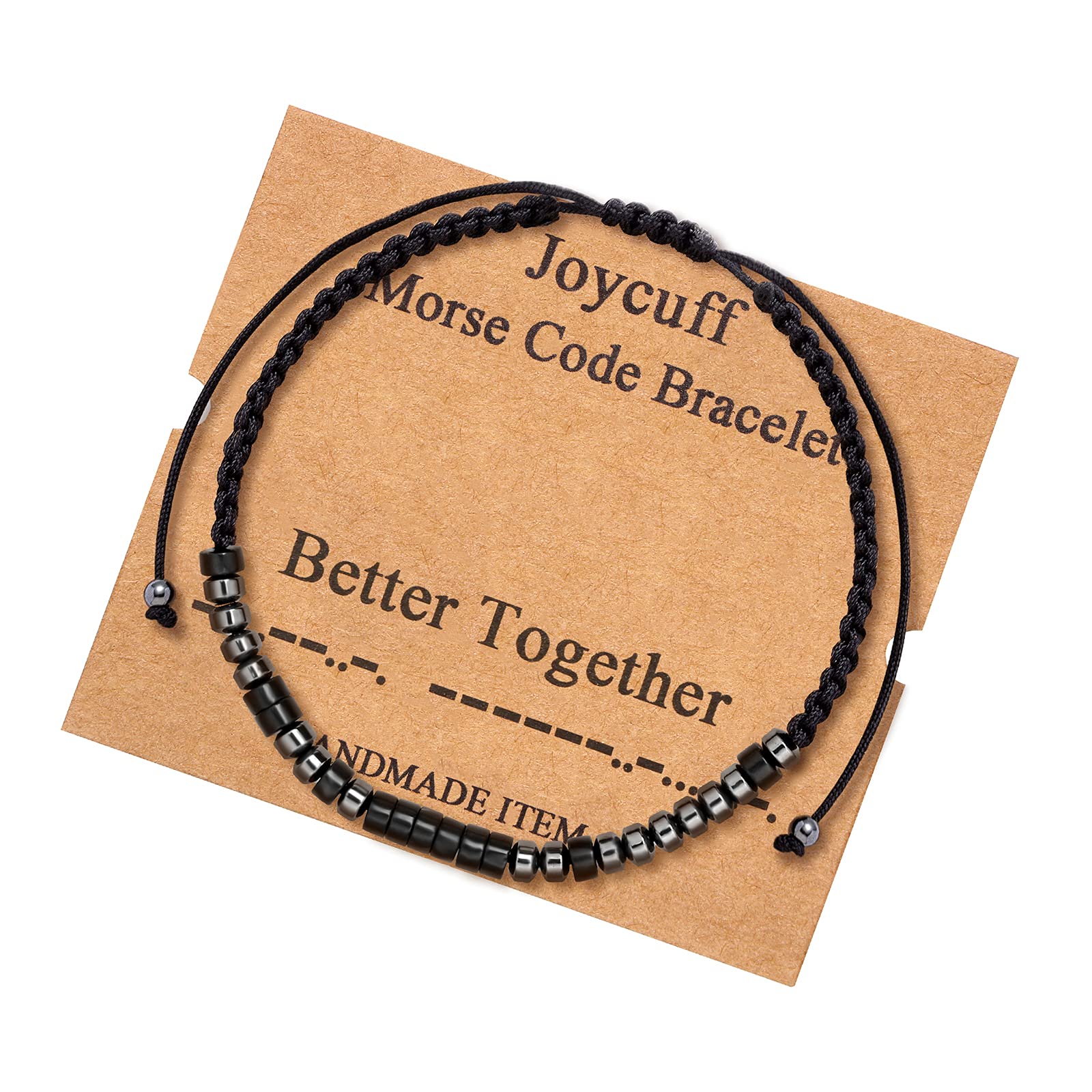 JoycuFF Gifts for Mom Daughter Nurse Bracelets for Women Unique Funny Silk Wrap Morse Code Bracelet Funny Inspirational Motivati