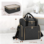 LUXJA Travel Makeup Bag with 2 Removable Cases, Cosmetic Bag with Multiple Storage Sections (Patent Pending)