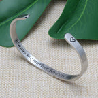 JoycuFF Mother 's Day Jewelry Gifts for Mom Inspirational Cuff Bracelets Christmas Birthday Gifts Alway My Mother Forever My Fri