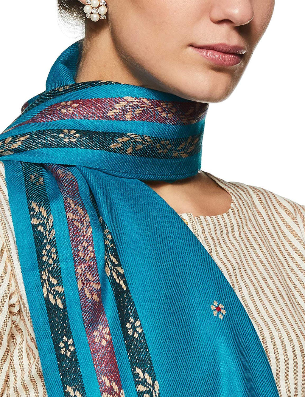 Weavers Villa Womens Kashmiri Shawl, 100cm X 200cm