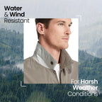 Weatherproof Men's Golf Jacket - Lightweight Windbreaker, Water-Resistant Microfiber Shell, Perfect for Golf & Casual Wear, Will