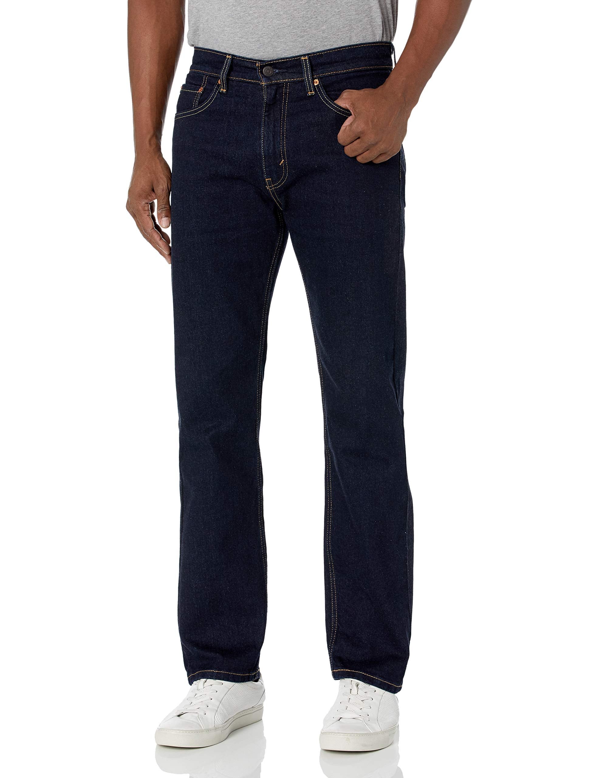 Levi's Men's 505 Regular Fit Jeans (Also Available in Big & Tall), Rinse-Stretch, 34W x 34L