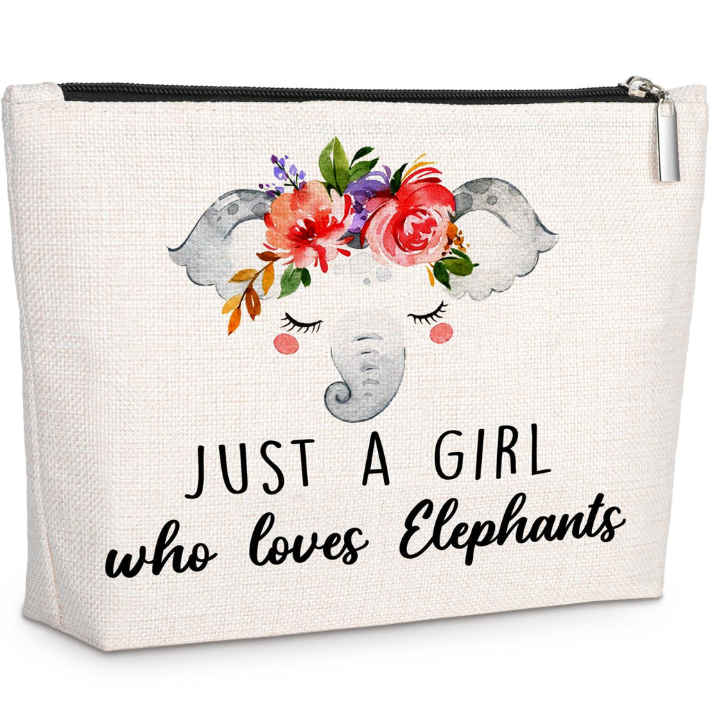 GevGuxLuo Elephants Gifts for Elephants Lover, Birthday Gift for Best Friend Sister, Elephant Accessories, Animal Lovers Makeup