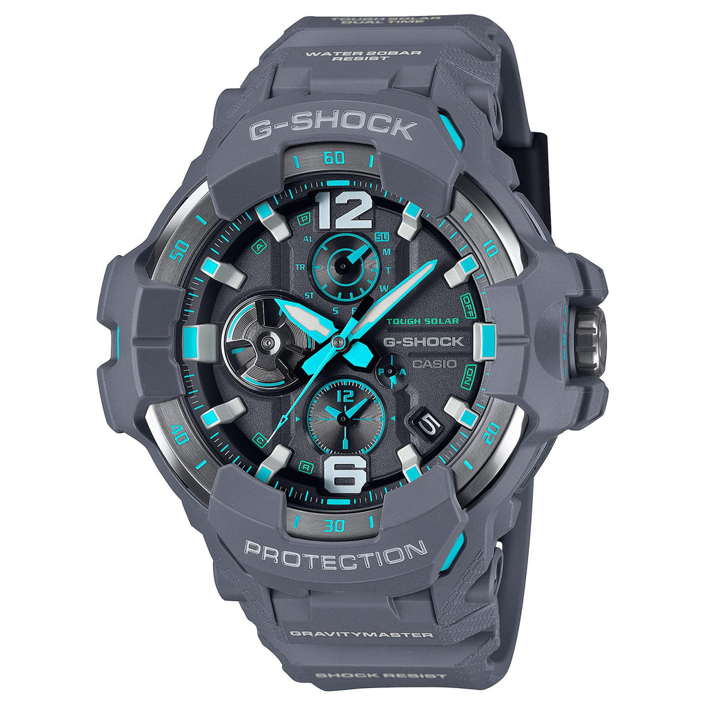 G-Shock Casio Master of G Air Gravitymaster Solar Connected Grey Resin Strap Watch - GRB300-8A2