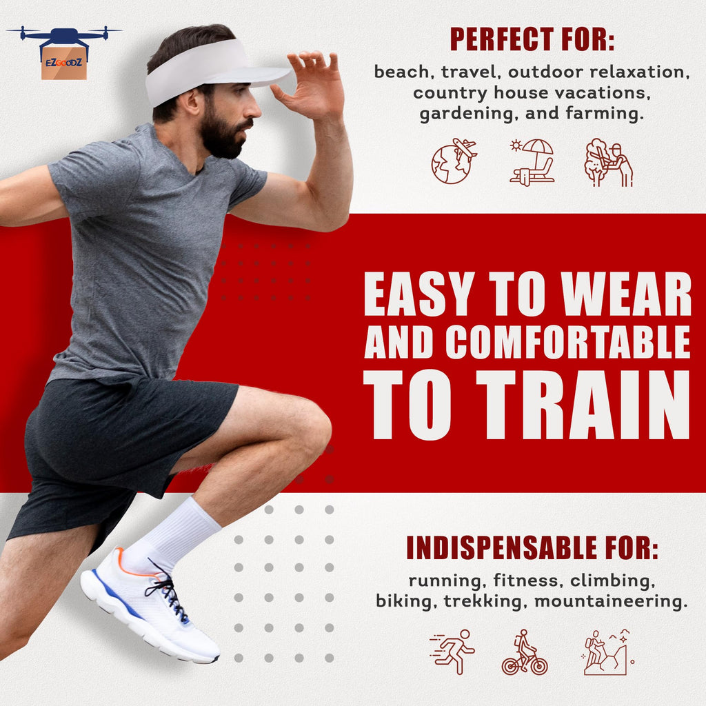 Black Zebra cap Visor Polyester Sun Visors for Women Stretchable Running Visors for Women Elastic Tennis Visors for Women Spande