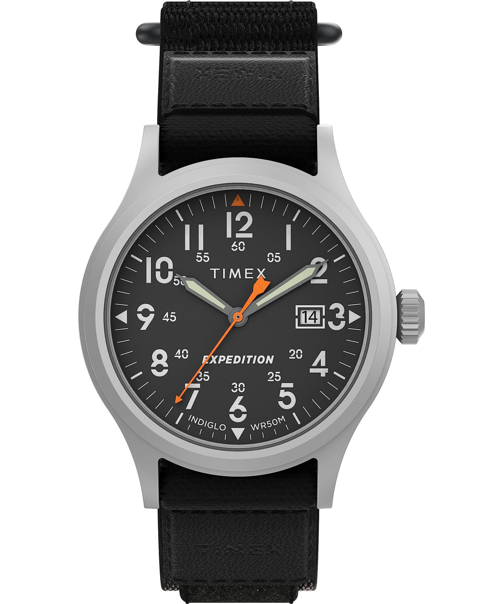 Timex Men's Expedition Scout 40mm Watch - Black Fastwrap Black Dial IP Steel Case