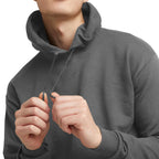 Hanes Men's Pullover EcoSmart Hooded Sweatshirt, Smoke Grey, Small