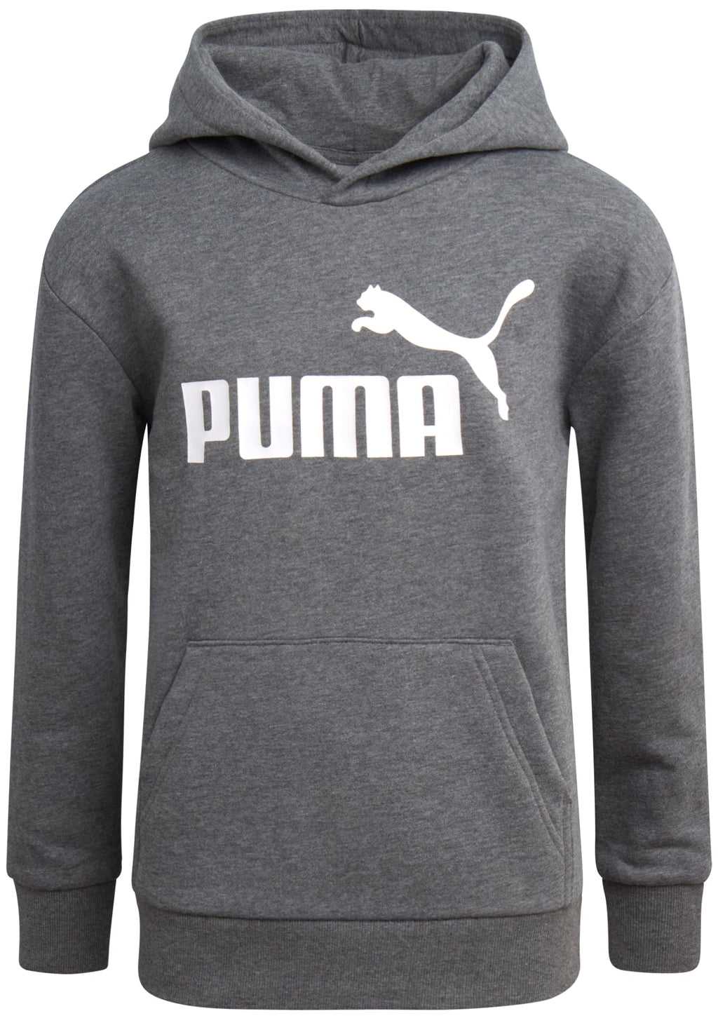 PUMA Boys' Athletic Hoodie - Fleece Pullover Hoodie Sweatshirt with Kangaroo Pockets - Fashion Hoodies for Boys (Sizes: 8-20), S