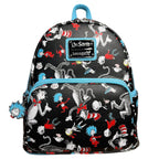 Loungefly Dr Seuss Cat in the Hat AOP Double Strap Shoulder Bag Purse