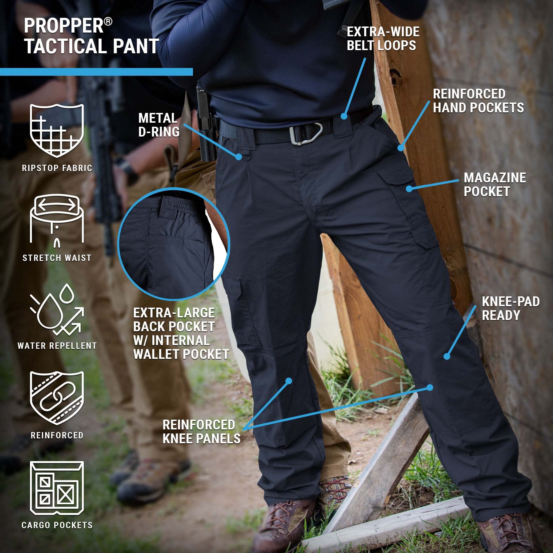 Propper Men's Lightweight Tactical Pants, 34W x 36L, Lapd Navy