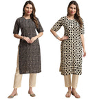 Tee Projekt Printed Crepe Kurti & Pant Set For Women Festival Wear Stylish Kurta Set