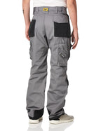 Caterpillar Men's Trademark Work Pants Built from Tough Canvas Fabric with Cargo Space, Classic Fit, Grey/Black, 28W x 30L