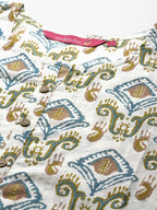 Anubhutee Women'S Pure Cotton Ethnic Motifs Printed Maroon Straight Kurta Suit Set With Trousers Dupatta