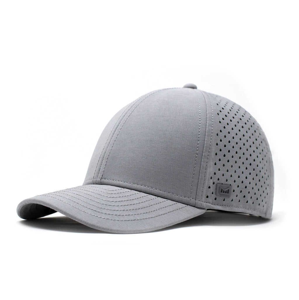 melin A-Game Hydro, Performance Snapback Hat, Water-Resistant Baseball Cap for Men & Women, Heather Grey, XL
