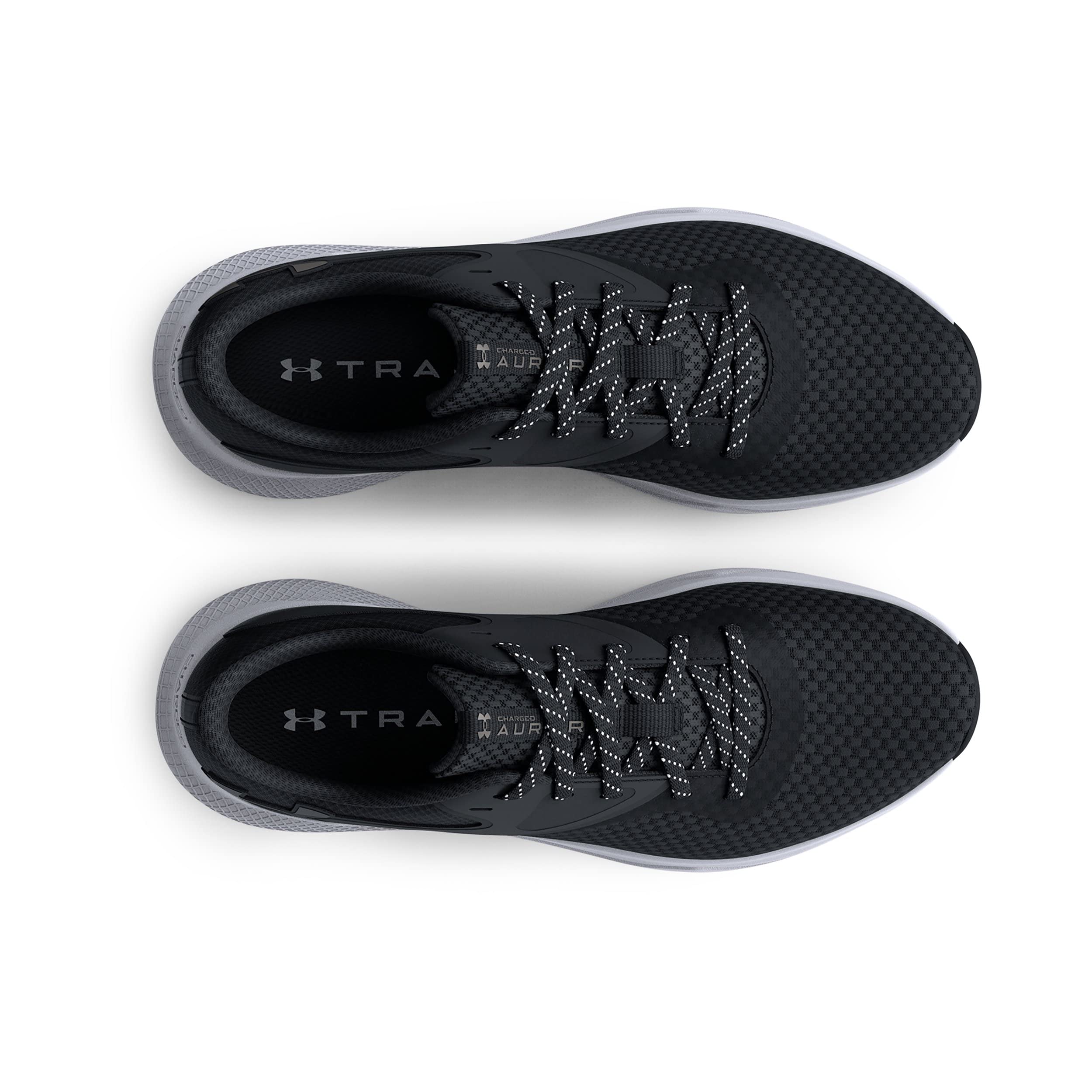 Under Armour Women's Charged Aurora 2, Black/Metallic Warm Silver, 9.5 Medium US