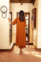 Gosriki Women'S Rayon Viscose Solid A-Line Kurta With Palazzo